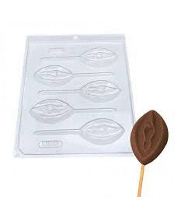 Forma para Fazer Pirulito de Chocolate Formato Vagina