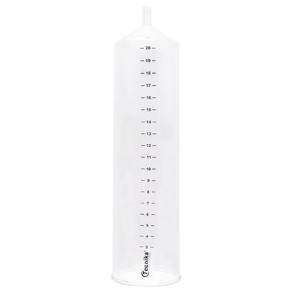 Acessório Para Bomba Peniana - Tubo Cilíndrico Transparente - PVC de Alto Impacto - Medidas: 21 x 6,0 cm