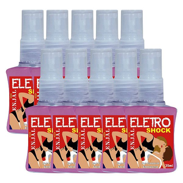 Eletro Shock Gel Vibratório Excitante - 35 ml - 10 Un