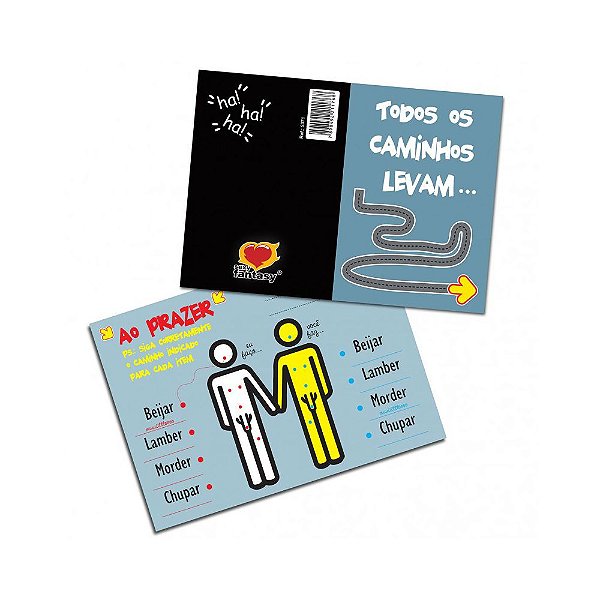 Cartão Gay - Todos os Caminhos Levam ao Prazer!