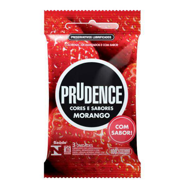 Preservativo Prudence - Morango 3 Unidades