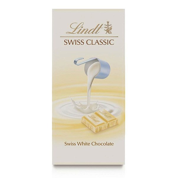 Chocolate Suíço Branco Lindt White Swiss Classic - 100g