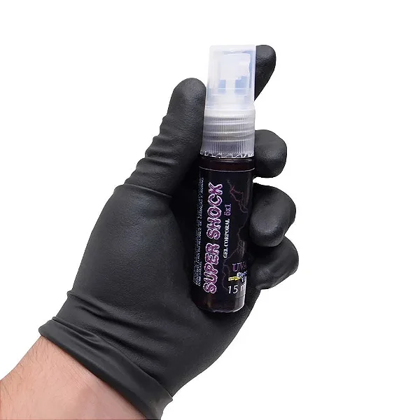Super Shock - Gel Excitante Elétrico - Provoca Ondas de Vibração no Pênis e na Vagina - Comestível: Sabor Uva - Não Tem Contra Indicações - Produto Destinado + 18 Anos