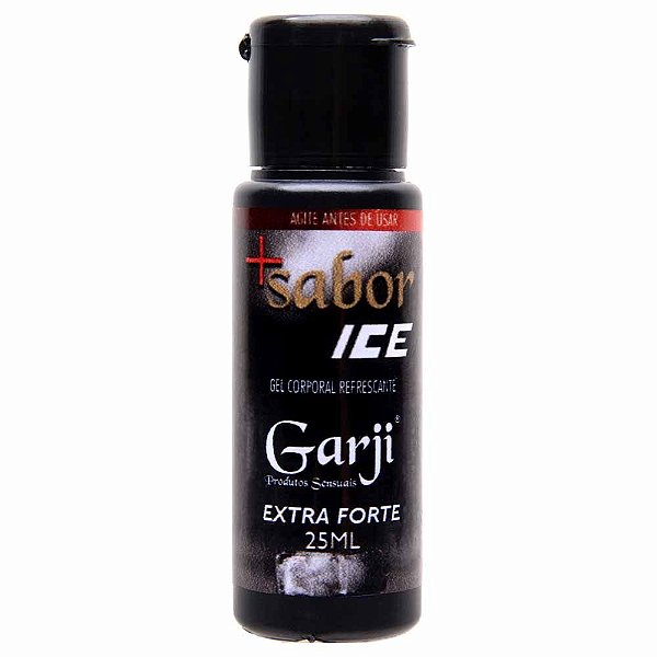 Gel Excitante +Sabor Ice Comestível Extra Forte 25ml | Rio Preto e Ribeirão
