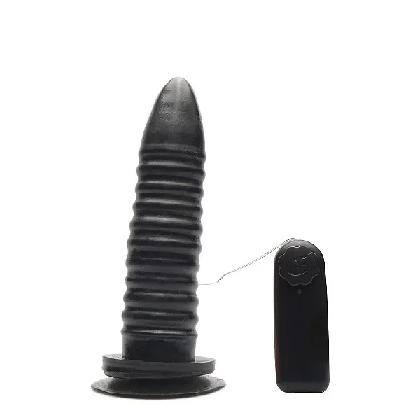 Plug Anal Boys - Gay Collection - Silicone Macio - Relevos Massageadores - Medidas: 16,5 x 3,6 cm - Sem Ftalatos / Antialérgico - Cor: Preto