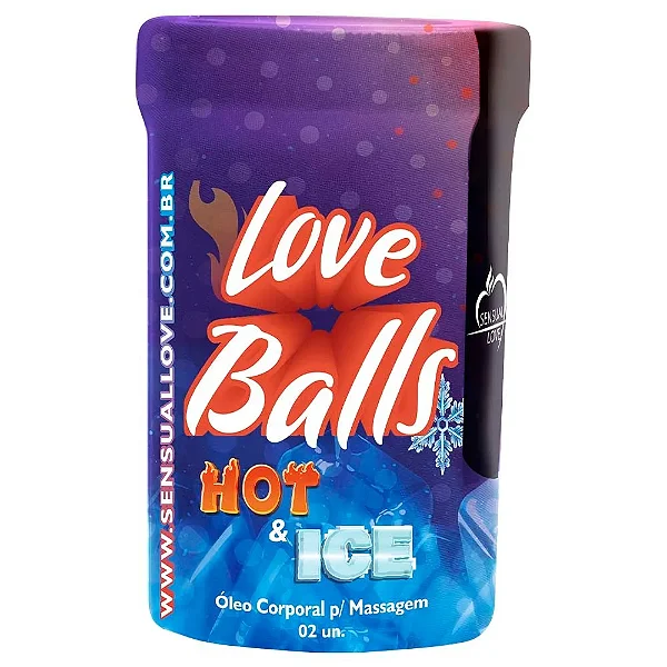 Love Balls - Bolinha do Prazer - Esquenta e Esfria - 02 Unidades - Sensual Love - Hot & Ice - Sem Contra Indicação