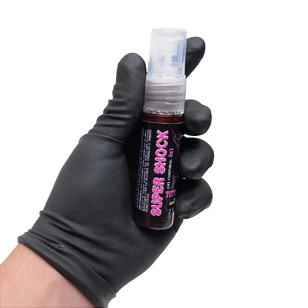 Super Shock - Gel Excitante Elétrico - Provoca Ondas de Vibração no Pênis e na Vagina - Comestível: Sabor Tutti Frutti - Não Tem Contra Indicações - Produto Destinado + 18 Anos