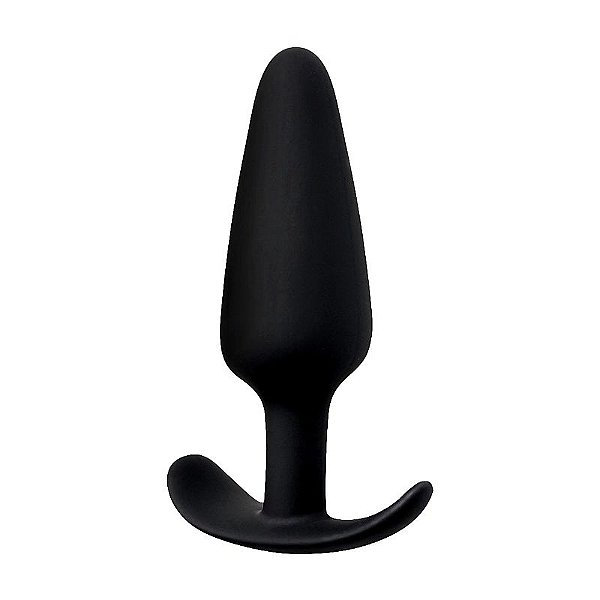 Plug Anal Cônico - Com Alça de Segurança - Silicone Premium - Produto Importado - Tamanho Pequeno - Para Iniciantes