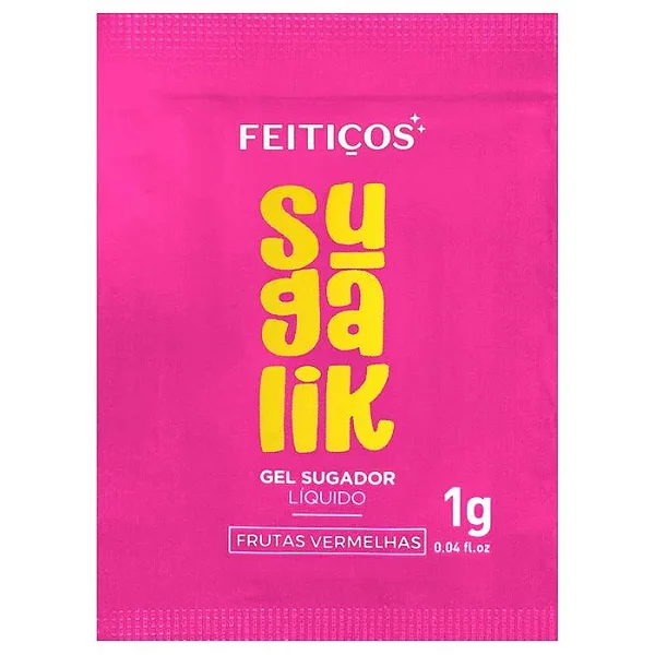 Produto Erótico Vegano | Sugalik | Sugador Líquido para Clitóris | Beijável: Pistache | Doce de Leite | Frutas Vermelhas | Dose Única | 01 Un