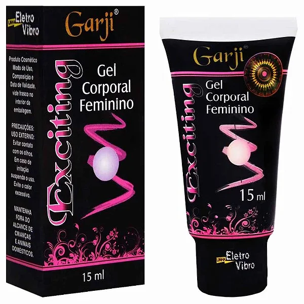Exciting Bisnaga - Gel Excitante Feminino - Elétrico - Super Forte - Aquecimento - Vibração - Choquinhos