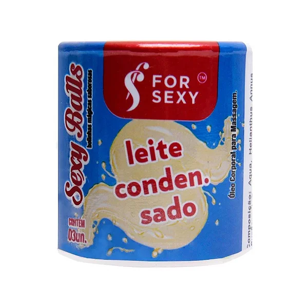 Bolinhas Mágicas Saborosas - Sexy Balls - 03 Unidades - For Sexy - Sabor: Leite Condensado