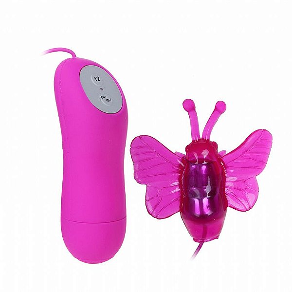 Mini Borboleta - Vibrador Feminino - Clitoriano - Bullet de 12 Vibrações - Importado - Pretty Love