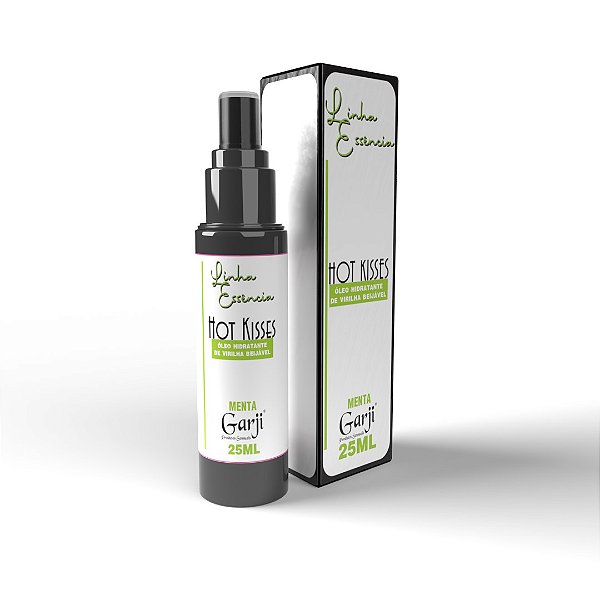 Hot Kisses - Sabor Menta - Óleo Para Casal - Sexo Oral + Massagem - Linha Essência - Coleção Premium - 25ml - Garji