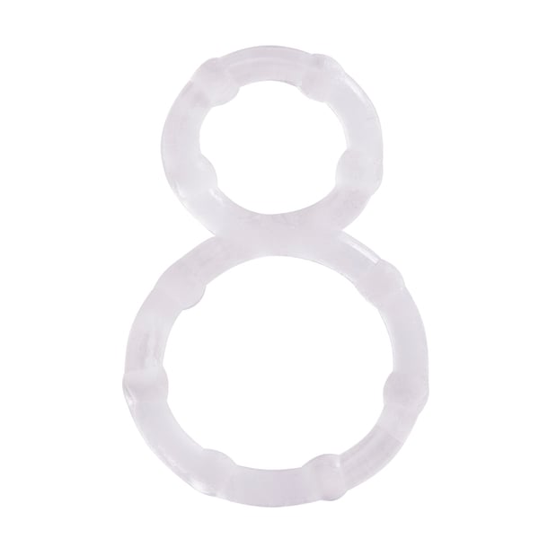 Anel Peniano Duplo - Retarda Ejaculação e Auxilia Ereção - Hot Flowers