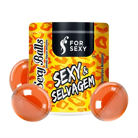 Sexy Ball Funcional Sexy e Selvagem For Sexy (3 Unidades) | Kit Bolinhas Lubrificantes com Efeito Surpresa
