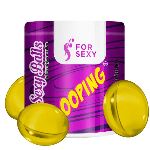 Looping Sexy Ball For Sexy (3 Unidades) | Bolinha Explosiva 4 em 1 com Efeito Quente, Frio e Vibrante