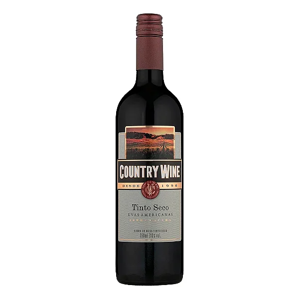 Aurora Country Wine Vinho Tinto Seco | Sabor Intenso para Elevados Momentos a Dois 750 ml