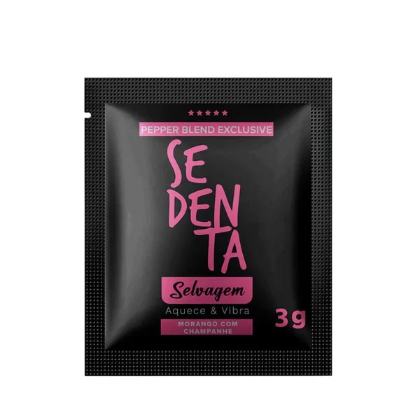 Sedenta Selvagem - Excitante Aquece e Vibra (gel facilitador do orgasmo) - Sachê 3G - Rio Preto & Ribeirão