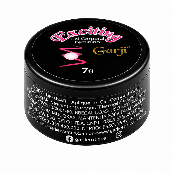 Exciting Pote Feminino Elétrico 7g Garji – Gel Excitante Feminino | Castelo dos Prazeres