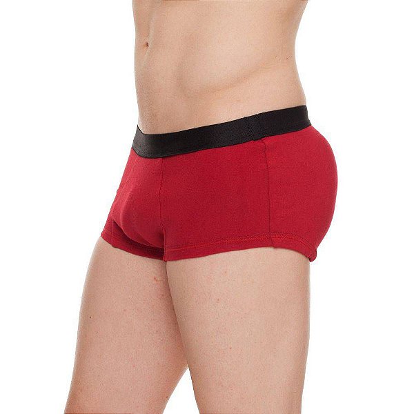 Cueca Mini Boxer com Enchimento Traseiro Vermelha Tam. M