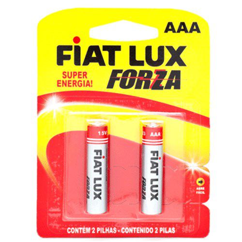 Pilha AAA - Embalagem com 02 Unidades - Fiat Lux