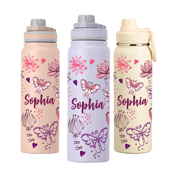 Garrafa Térmica Full Print Floral - 850ml