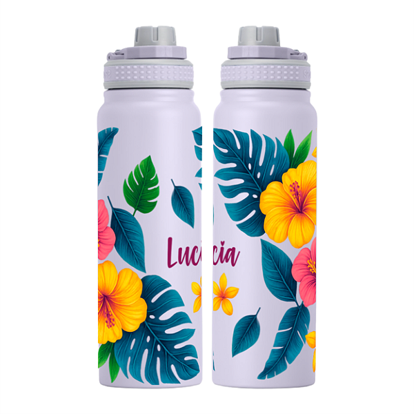 Garrafa Térmica Full Print Floral - 850ml