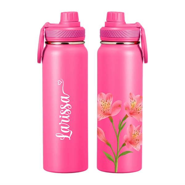 Garrafa Térmica Floral Astromélia - 850ml