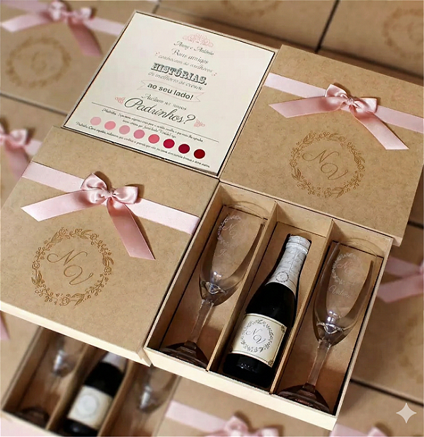 kit Padrinhos Taças