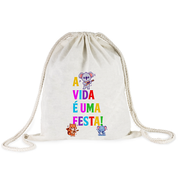 10 SACOCHILAS Algodão - Personalizada