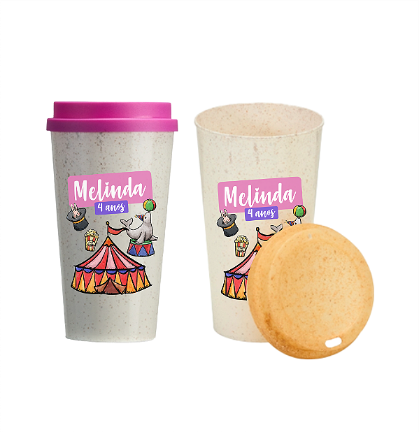 20 Copos Fibra de Arroz 550ml