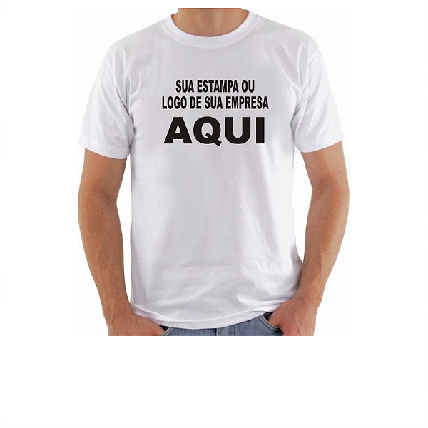 Camiseta branca personalizada