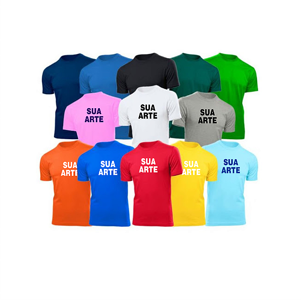 Camiseta colorida personalizada