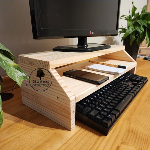 Base ergonômica para monitor - Bandejas e caixas para Cestas de café -  Decorações e madeira