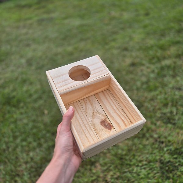 Caixa de Madeira Pinus para 1 Long Neck