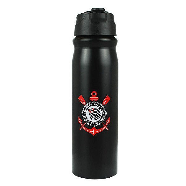 Garrafa Alumínio Canudo 650ml - Corinthians