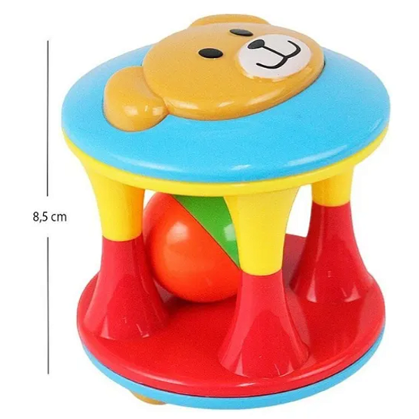 Chocalho Para Bebe Torre Urso Colorida Colorido Urso