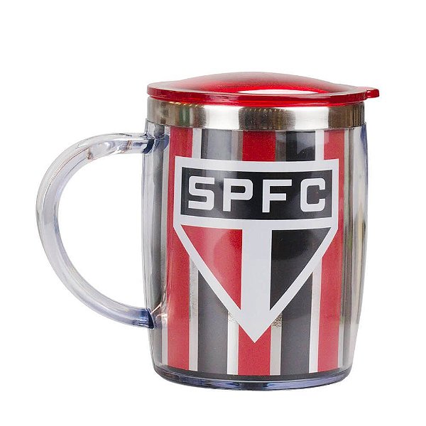 Caneca Térmica Com Tampa 450ml - SPFC
