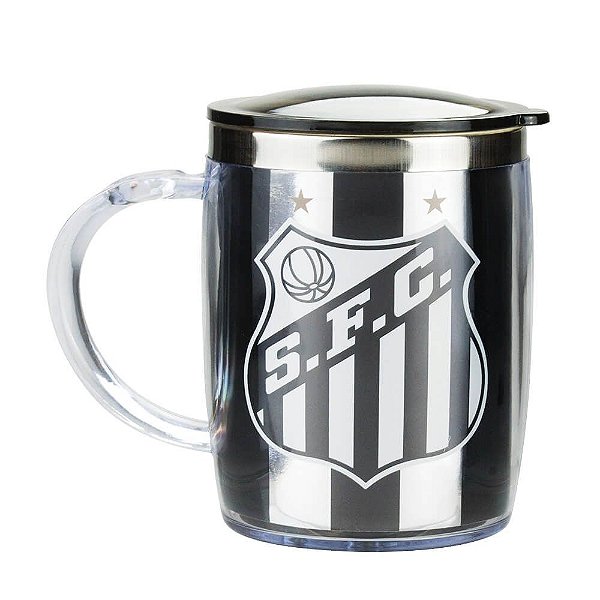 Caneca Térmica Com Tampa 450ml - Santos