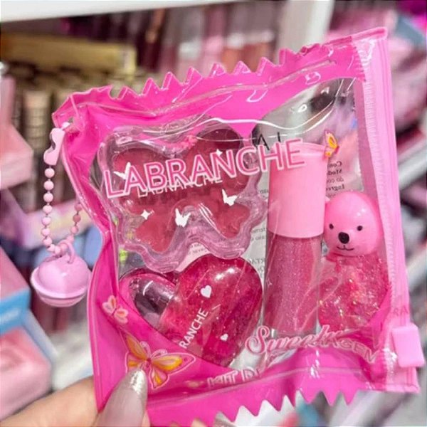 Kit Gloss Labranche Baby Bear – Mini Lip Gloss com Brilho em Embalagem Ursinho