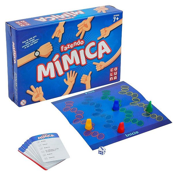 Jogo de Tabuleiro Fazendo Mimica Coluna Multicor