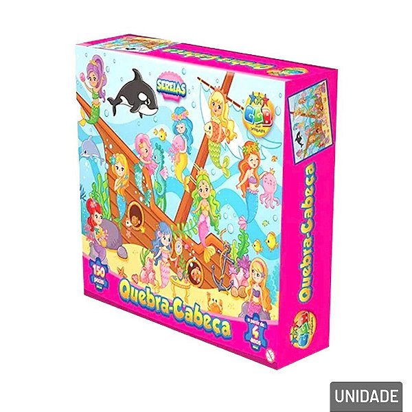 Quebra Cabeça 150 Peças Sereias