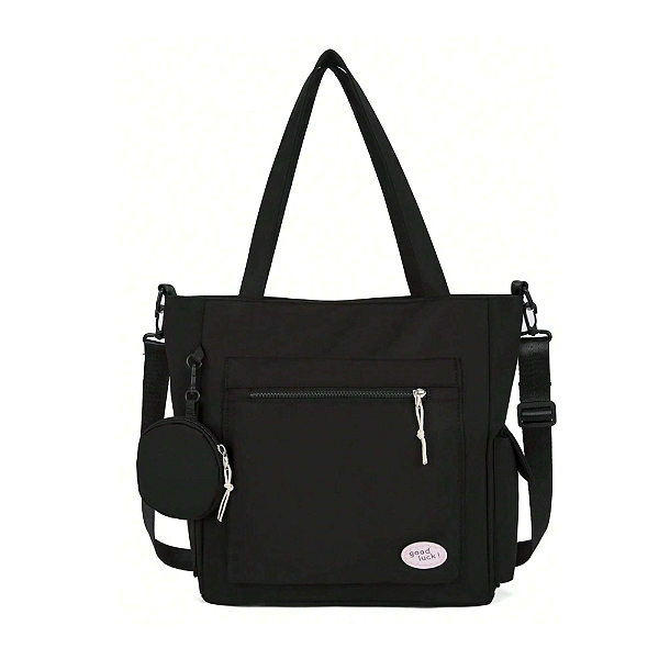 Bolsa Sacola Feminina Masculino Grande Com Bolsinha De Ombro
