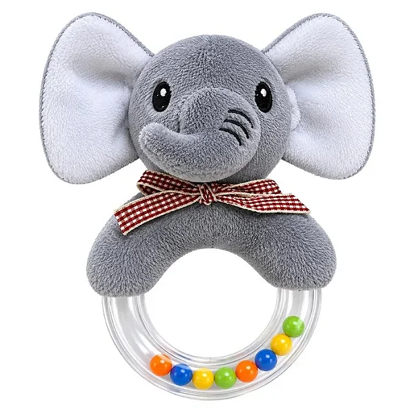 Chocalho bichinhos pelucia 12cm