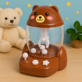 Mini Máquina de Garra Infantil – Diversão em Casa – Cores Sortidas 14x10