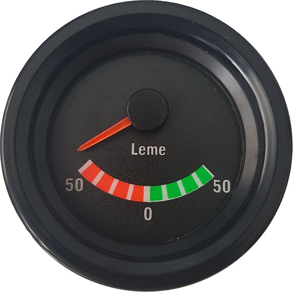 Indicador Ângulo de Leme 52mm Numérico - Preto - 12Volts Náutico