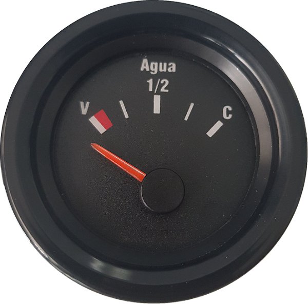 Nível da Água 52mm - Preto 24V - Náutico