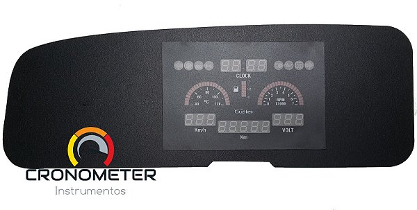 Painel Fusca Digital Display Vermelho - MF15B-V Guster