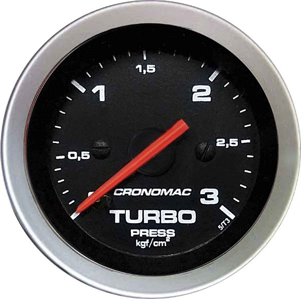 Manômetro Turbo 3KGF/CM² ø52mm Sport | Cronomac