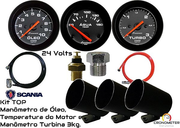 Kit TOP Scania 24Volts | Street/Preto | Cronomac